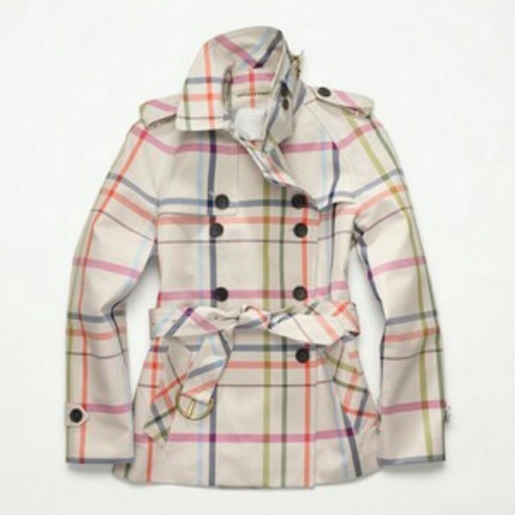 Coach Jackets & Blazers - COACH Multicolor Plaid Tattersalls Coat